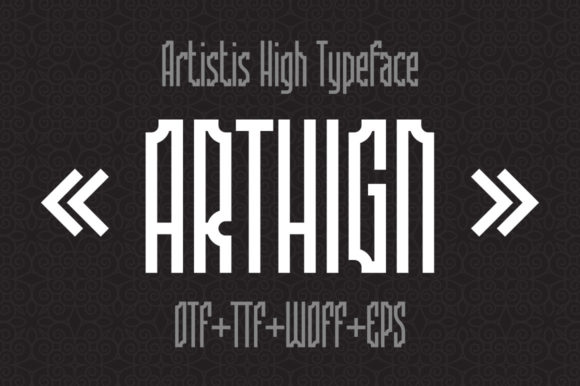 Arthign: A Display Font That Gives Your Brand Instant Personality