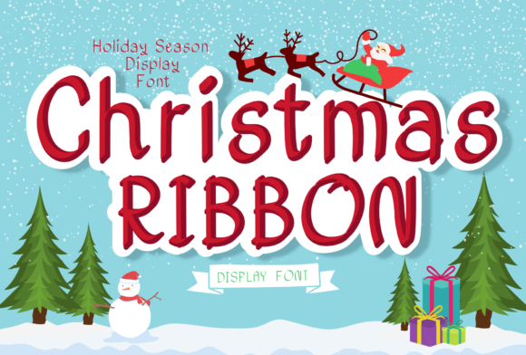 Christmas Ribbon: A Friendly Display Font for Small Business Branding