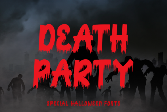 Death Party Font: A Spooky-Playful Display Typeface for Campaign Visuals