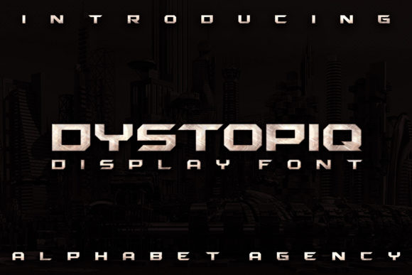 Dystopiq: A Bold, Robotic Display Font That Commands Attention