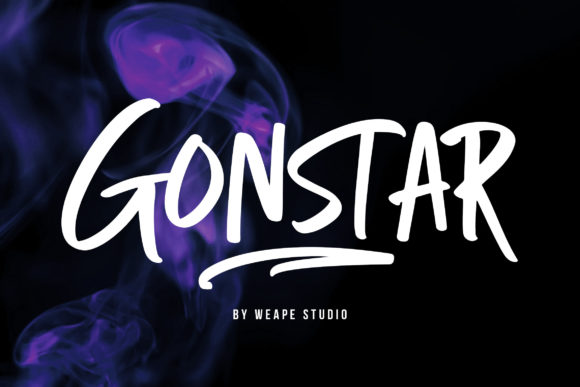 Gonstar: A Brushed Display Font for Editorial Impact