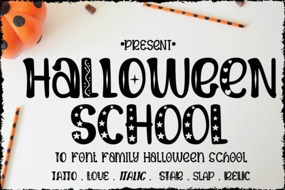 Halloween School: A Display Font That Feels Like a Warm Invitation