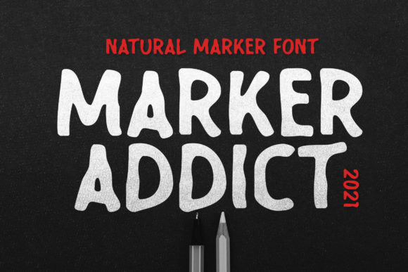 Marker Addict: A Bold Display Font That Commands Attention Online