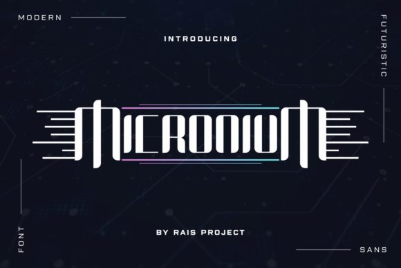 Micronium: A Techno-Modern Display Font for Makers