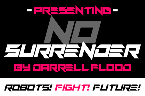 No Surrender Font: Bold Branding for Small Businesses