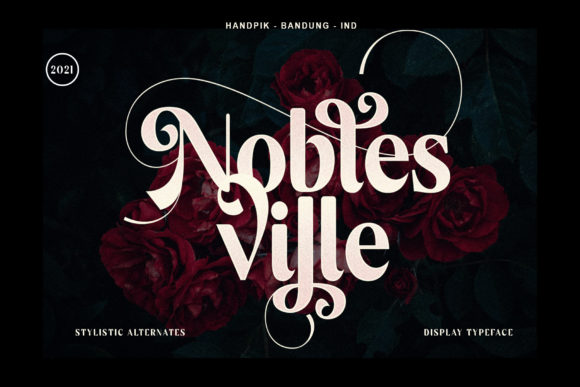 Noblesville: A Romantic Display Font for Scroll-Stopping Campaigns