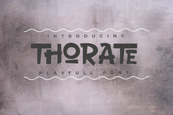 Thorate: A Playful Display Font for Digital Branding